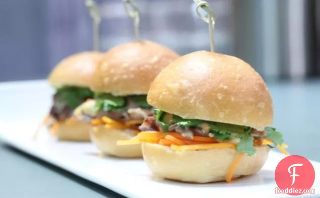 Duck Confit Sliders, Banh-Mi Style