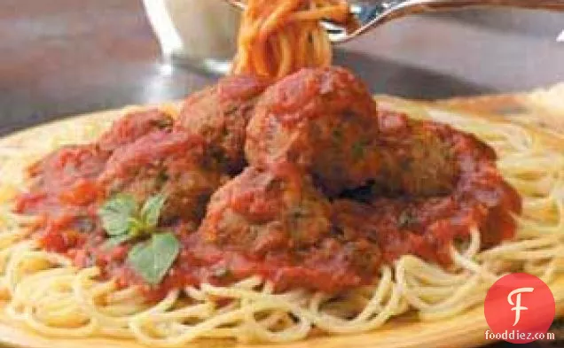 Meatballs with Spaghetti Sauce