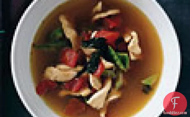 Thai-Style Chicken Soup with Basil