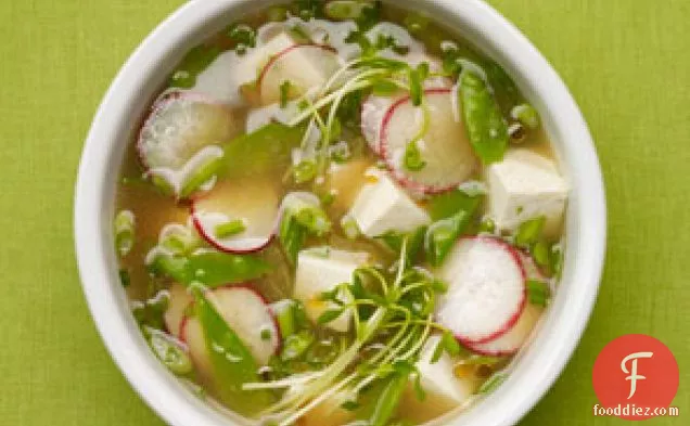 Miso Soup With Vegetables And Tofu