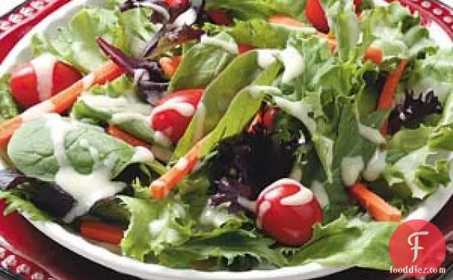 Mixed Greens with Honey Mustard Dressing