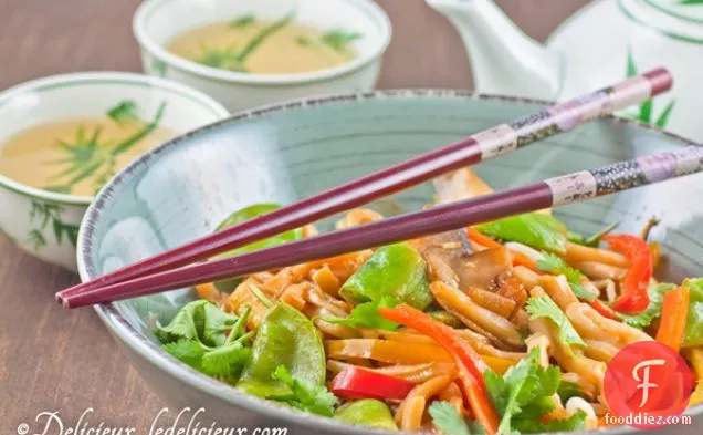 Stir Fry Vegetables With Udon Noodles