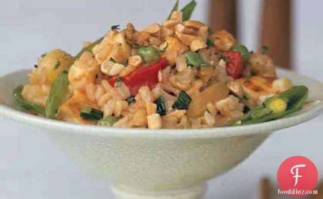 Fried Rice with Pineapple and Tofu