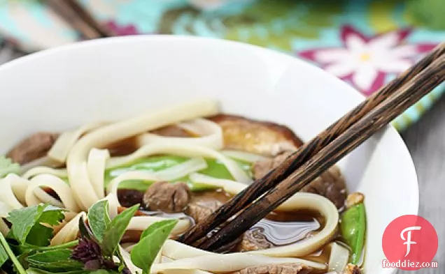 Vietnamese Rice Noodle Soup with Beef