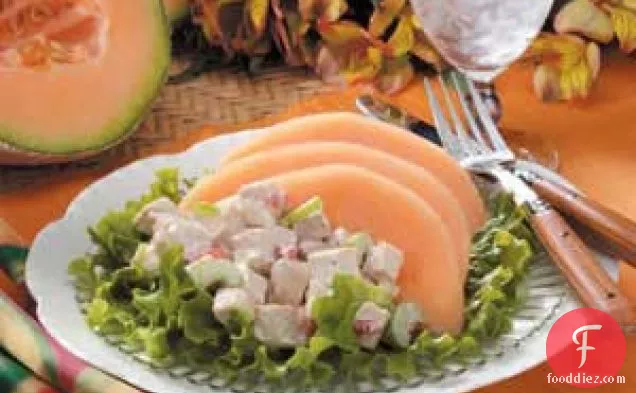 Cantaloupe Chicken Salad