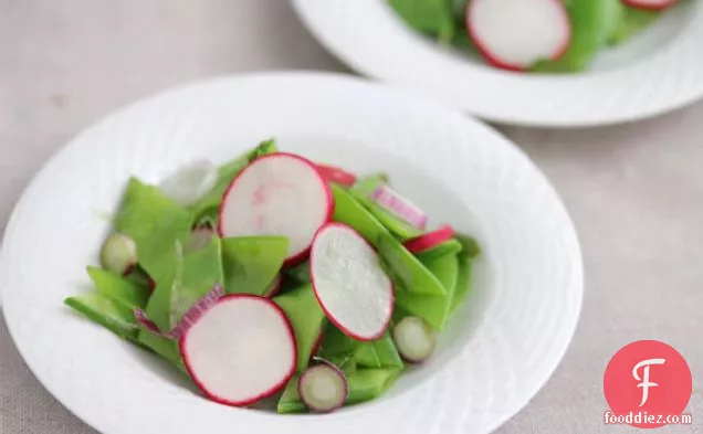Csa Box#2 Recipe: Snow Pea, Radish And Scallion Salad