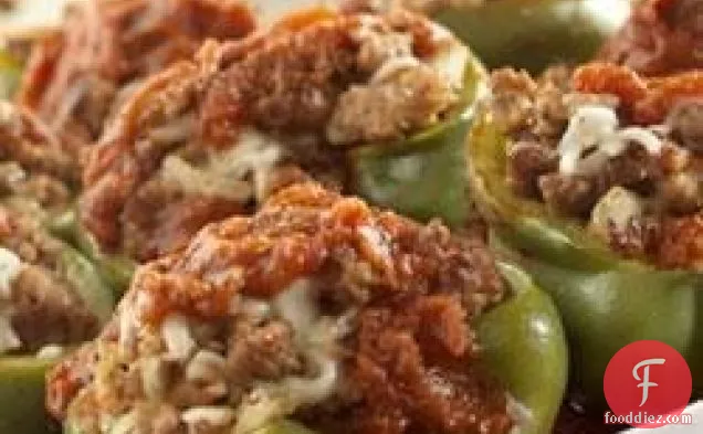 Prego® Sausage-Stuffed Green Peppers