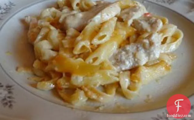 Cheesy and Creamy Chicken Tetrazzini
