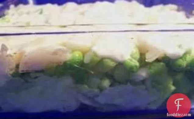Layered Baby Pea Salad