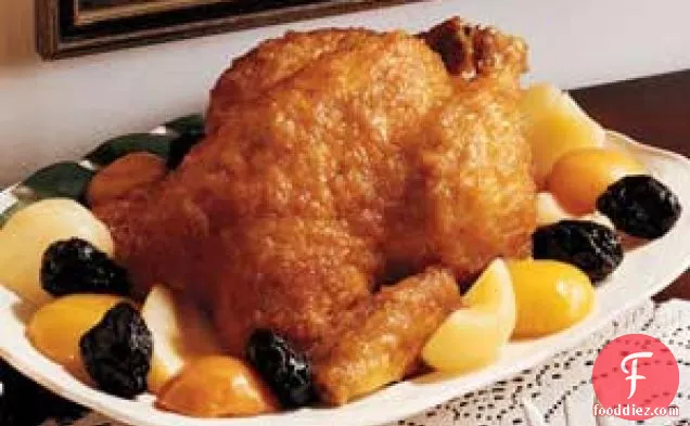 Fruit-Glazed Roast Chicken