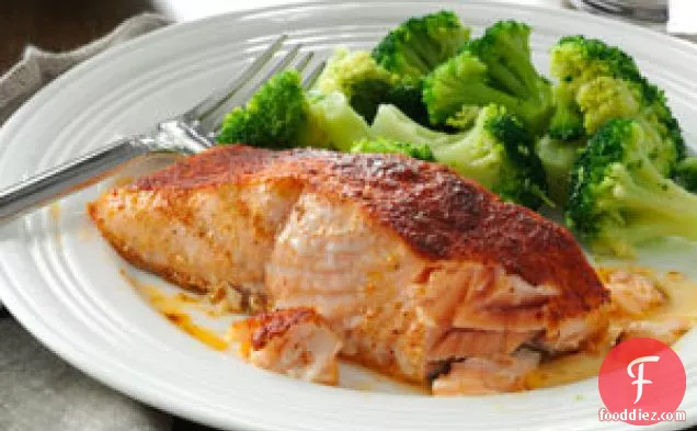 Oven-Barbecued Salmon