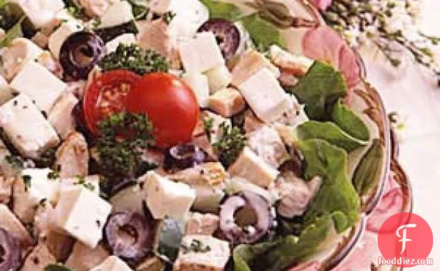 Greek Salad and Chicken