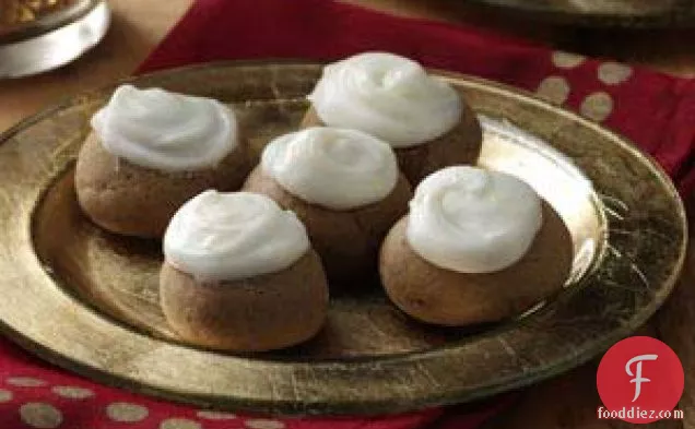 Gingerbread Cookies with Lemon Frosting