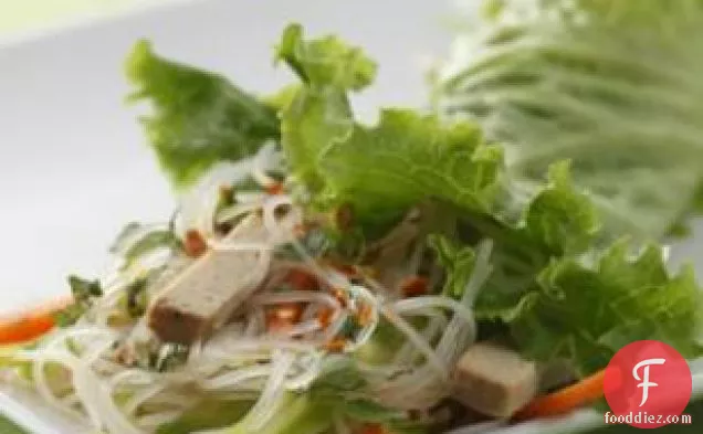 Vietnamese Tofu-noodle Lettuce Wraps