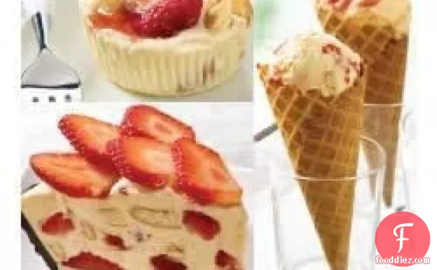 स्ट्रॉबेरी क्रीम फ्रीज: इसे अपने तरीके से परोसें!