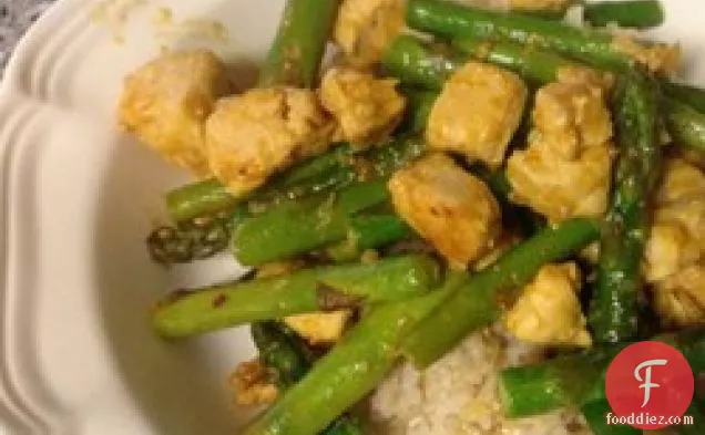 Orange Chicken with Asparagus