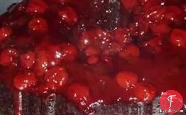 Chocolate Cherry Upside Down Cake