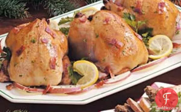 Cornish Hens with Potatoes