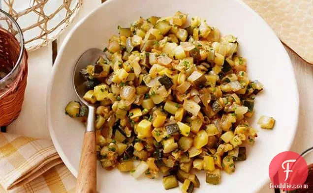Spicy Summer Squash with Herbs