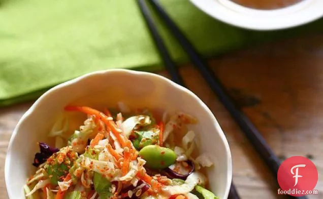 Asian Slaw (with Spicy Soy Sesame Dressing)