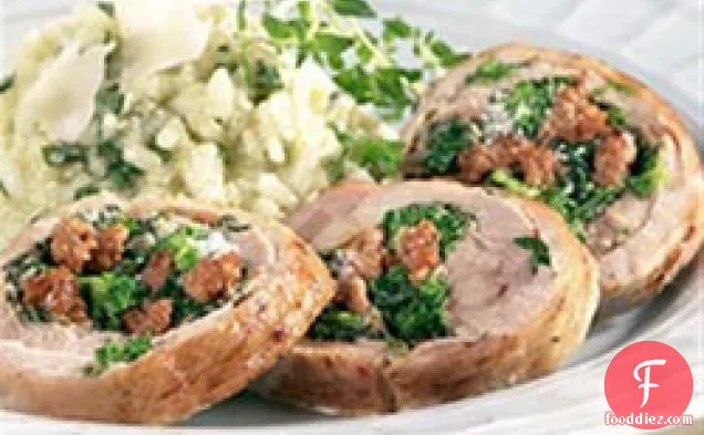 Sausage and Broccoli Rabe Tenderloin Roulades from Hatfield®
