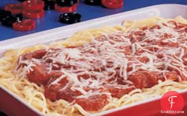 Three-Cheese Spaghetti Bake