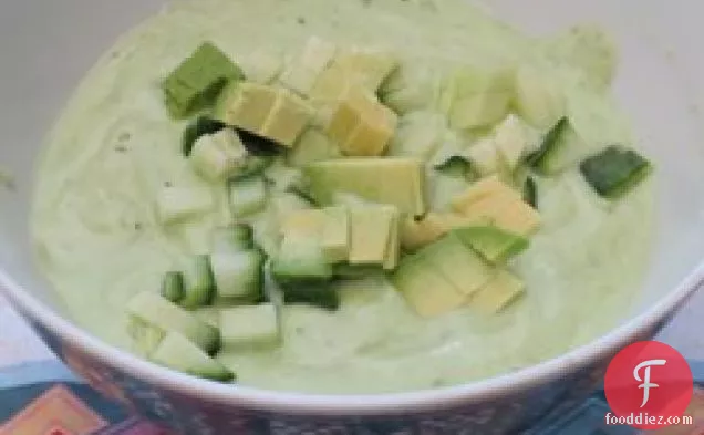 Avocado Cucumber Chilled Soup