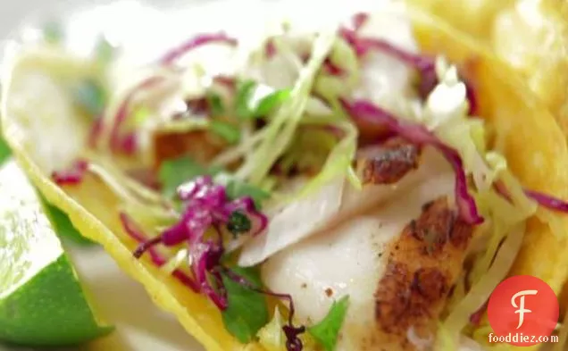 Grilled Fish Tacos with Vera Cruz Salsa