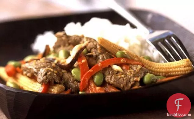 Sesame Beef and Asian Vegetable Stir-Fry