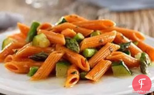 Penne with Zucchini, Asparagus and Parmigiano Reggiano Cheese