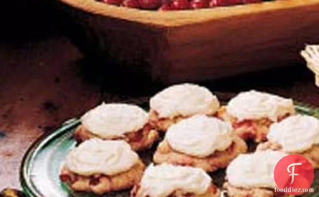 Frosted Cranberry Drop Cookies