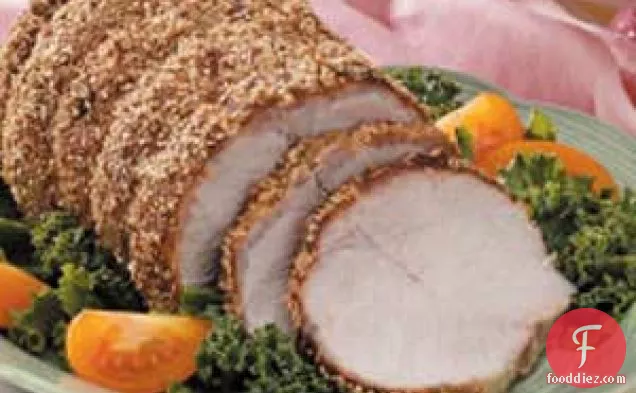 Sesame-Crusted Pork Loin