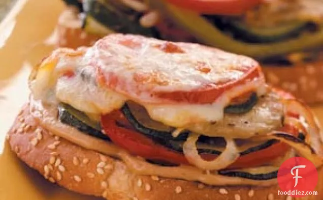 Open-Faced Veggie Sandwiches