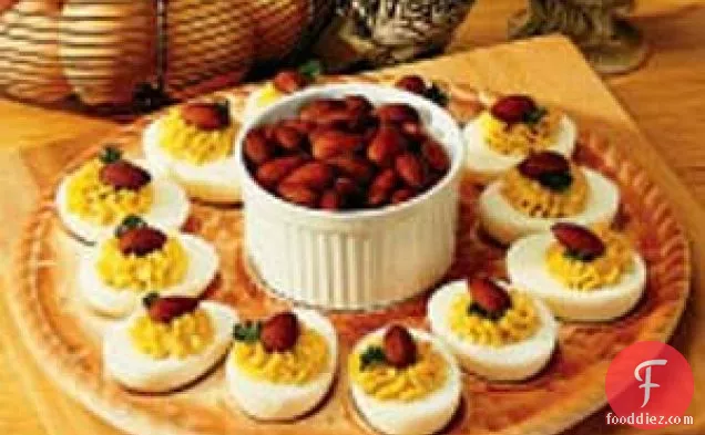 Almond Deviled Eggs