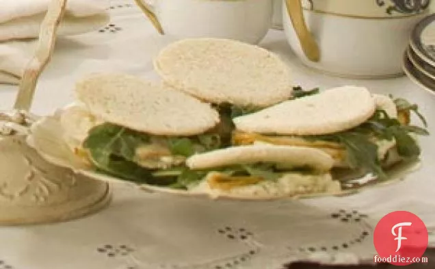 Pear-Walnut Tea Sandwiches