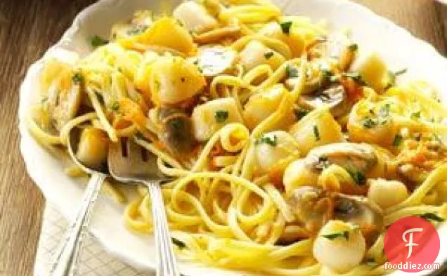Scallops with Linguine
