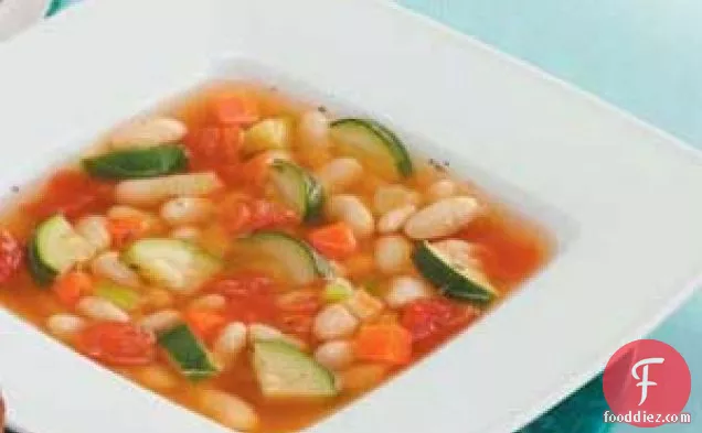 शाकाहारी सफेद बीन सूप