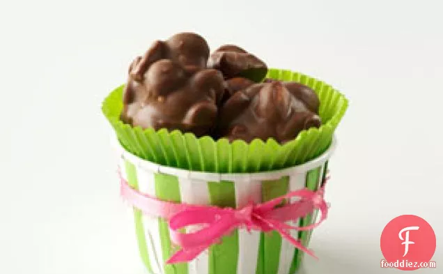Nutty Chocolate Peanut Clusters