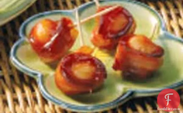Bacon-Encased Water Chestnuts