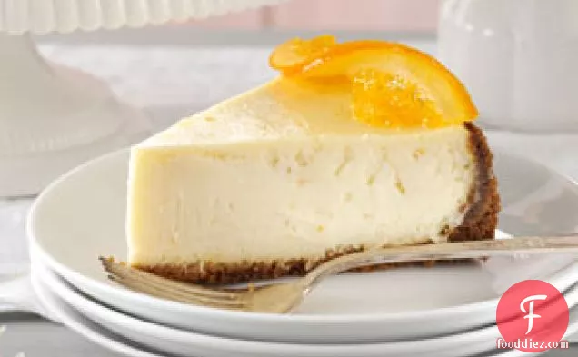 Elegant Orange Blossom Cheesecake