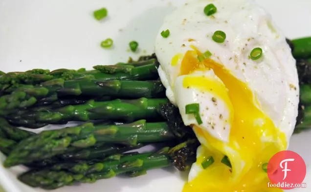 Asparagus With Poached Egg, Tarragon, And Chives