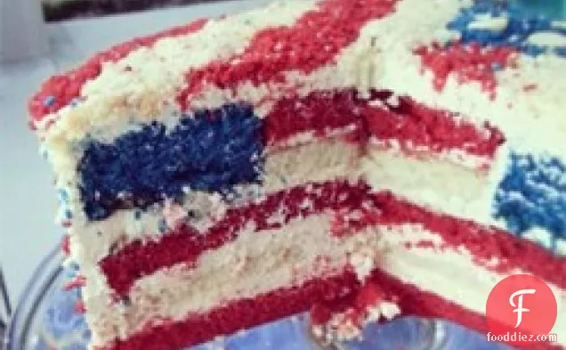 अमेरिकी ध्वज केक