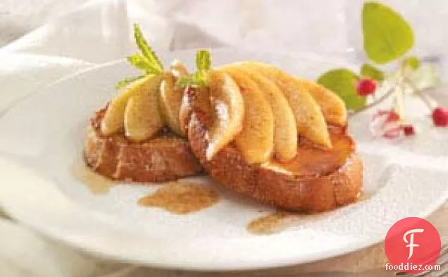 French Toast with Apple Topping