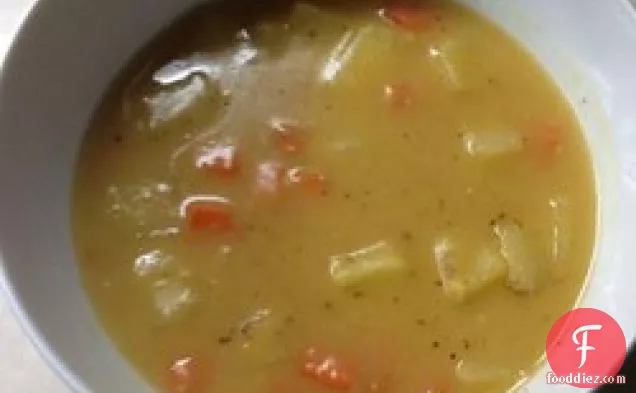 न्यूफ़ाउंडलैंड-शैली मटर का सूप