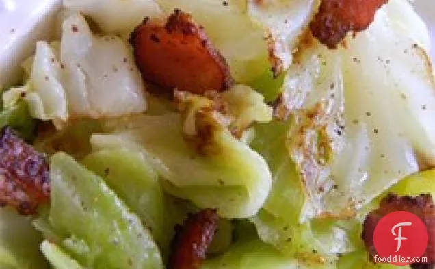Fried Irish Cabbage with Bacon