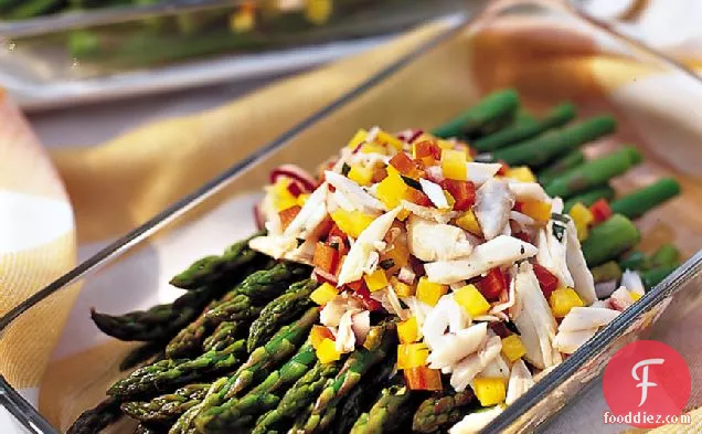 Chilled Asparagus with Crab Vinaigrette