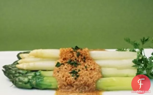 Asparagus With Brown Buttered Breadcrumbs