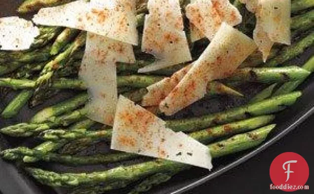 Grilled Asparagus With Manchego