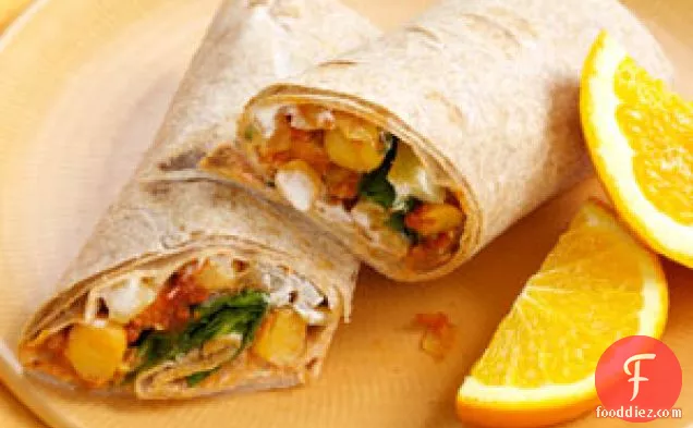 Indian Spiced Chickpea Wraps