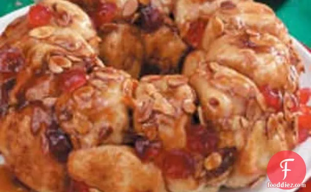 Cherry Almond Pull-Apart Bread